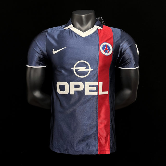 Camisa Psg Retrô Nike 01/02 - Camisa do Paris Saint-Germain  Azul, Branco, Vermelho