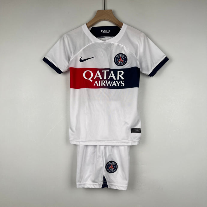 Kit Infantil Futebol PSG Away 23/24