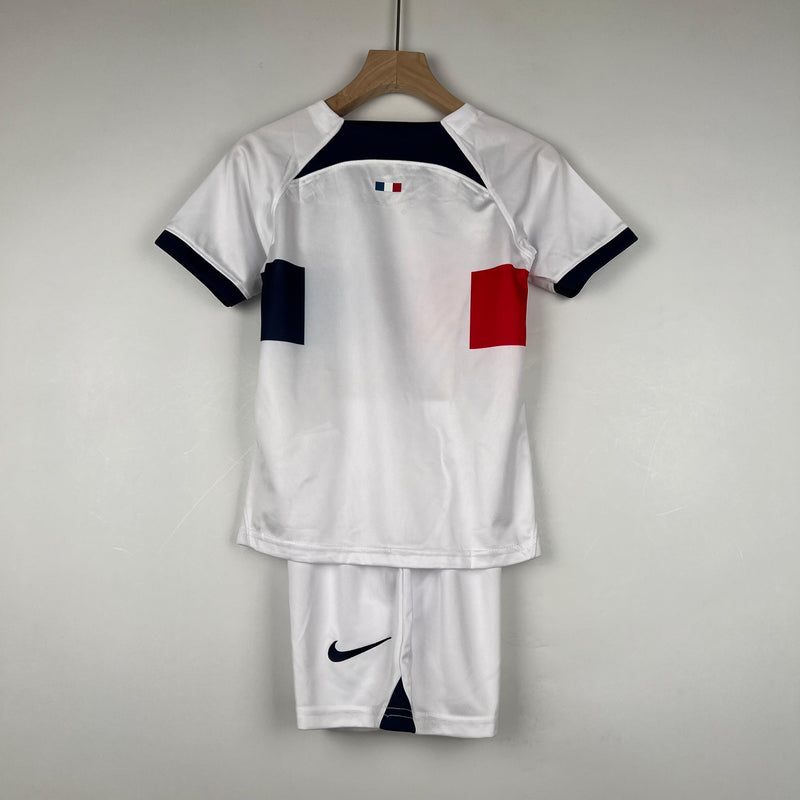 Kit Infantil Futebol PSG Away 23/24