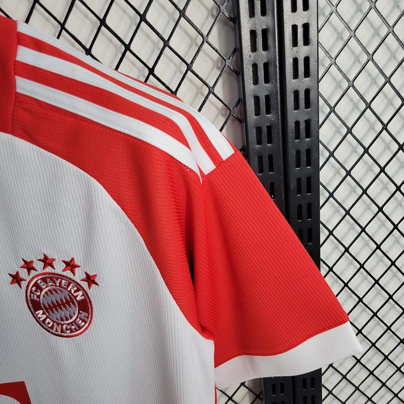 Camisa Bayern de Munique Home Adidas 23/24 | Versão Torcedor Branca e Vermelha