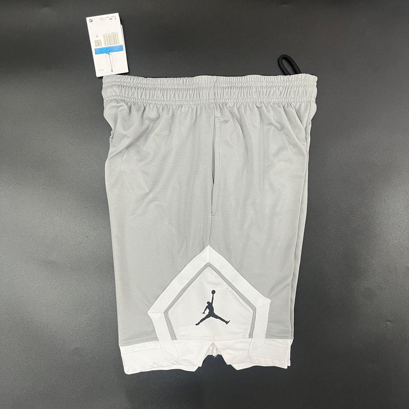 Shorts Esportivo Jordan Preto/Cinza Com Bolso