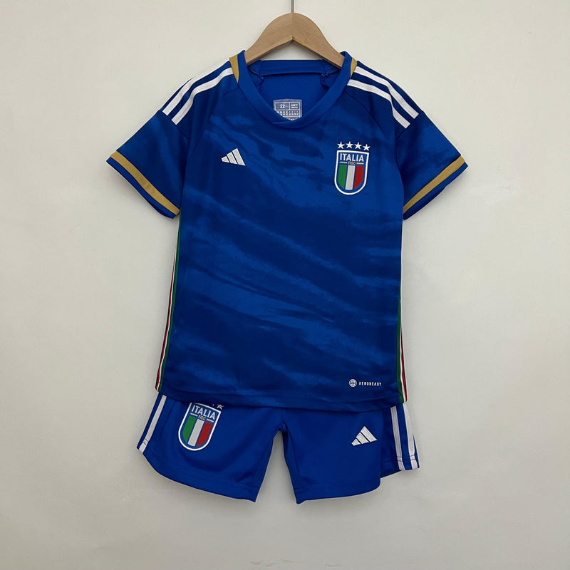 Kit Infantil Futebol Itália Azul 23