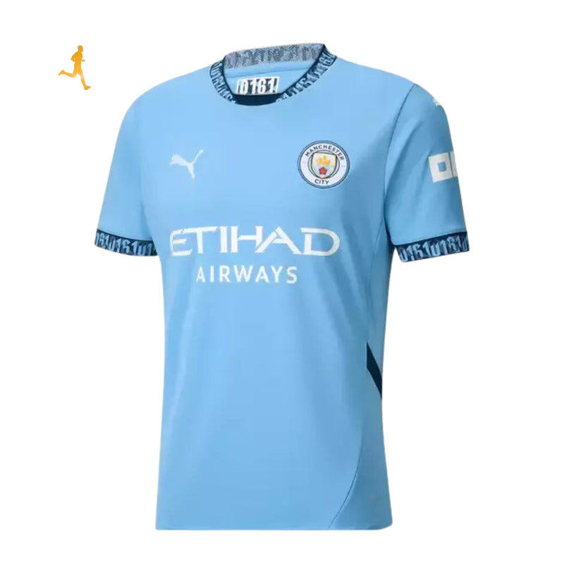 Camisa Manchester City I 2024/2025 Versão Torcedor Puma - Azul Bebê e Branco "0161"