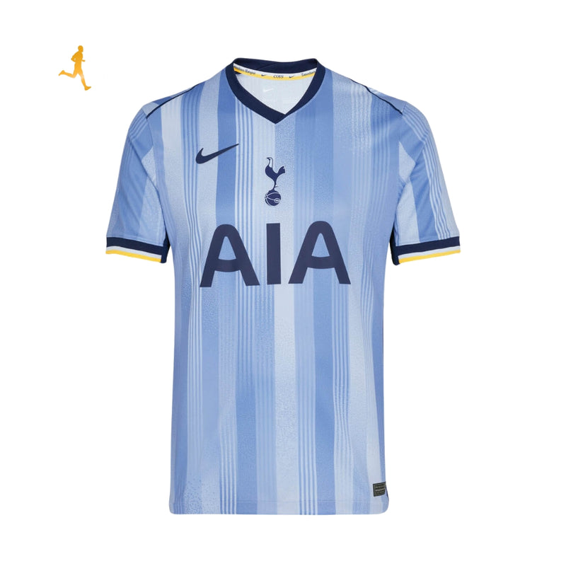 Camisa Reserva Tottenham 24/25 Versão Jogador Azul - Manga Amarela Uniforme 2 Visitante 2024/2025