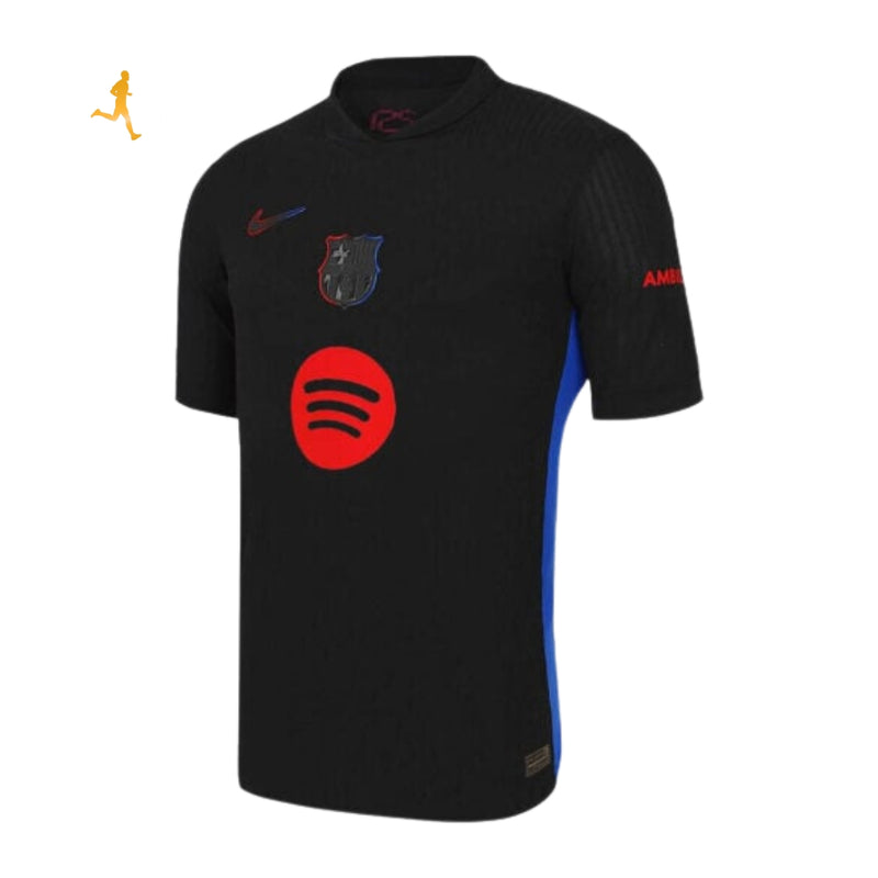 Camisa Barcelona II Reserva Away 24/25 Versão Jogador - Uniforme 2 Barcelona Visitante 2024/2025 Preto Black