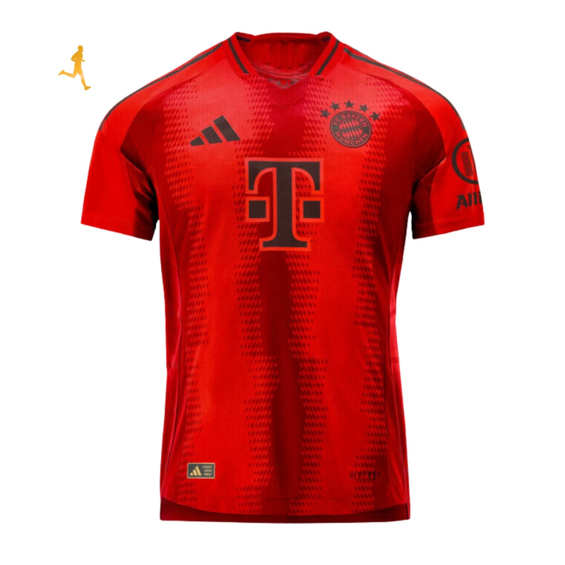 Camisa Bayern de Munique I Titular 24/25 Versão Jogador Vermelho - Camisa de Time Gola Furadinha - Home "Treble Red"