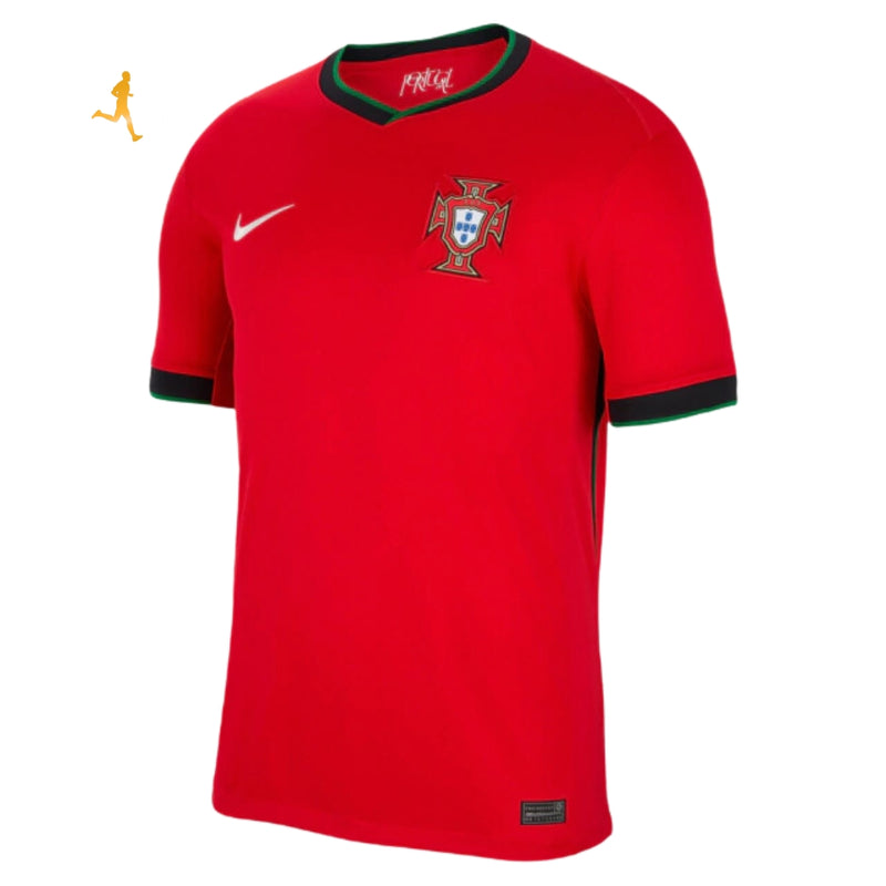 Camisa Portugal I Titular 24/2025 Vermelha Branco Verde - Versão Jogador - Seleções