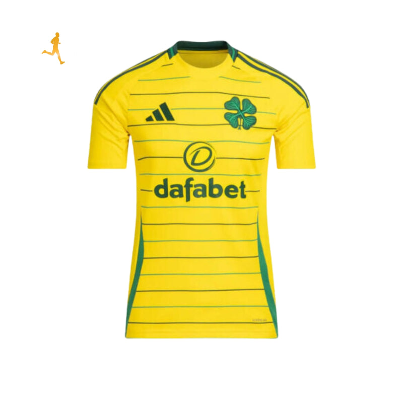 Camisa Celtic II Away 24/25 Dafabet Versão Jogador Amarelo Verde Preto - Adidas