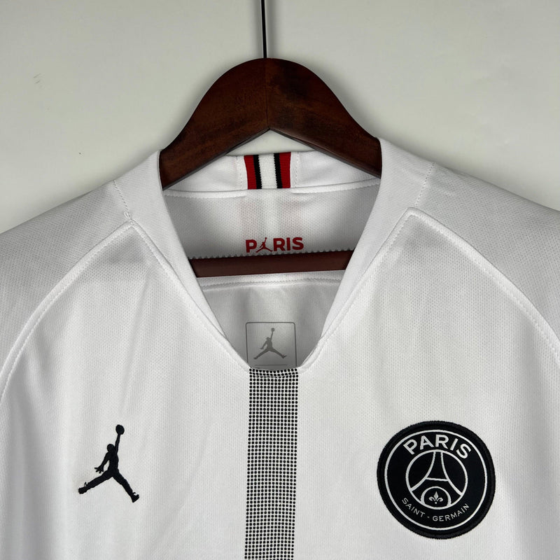 Camisa Retrô Manga Longa Nike Jordan PSG 18/19 Black