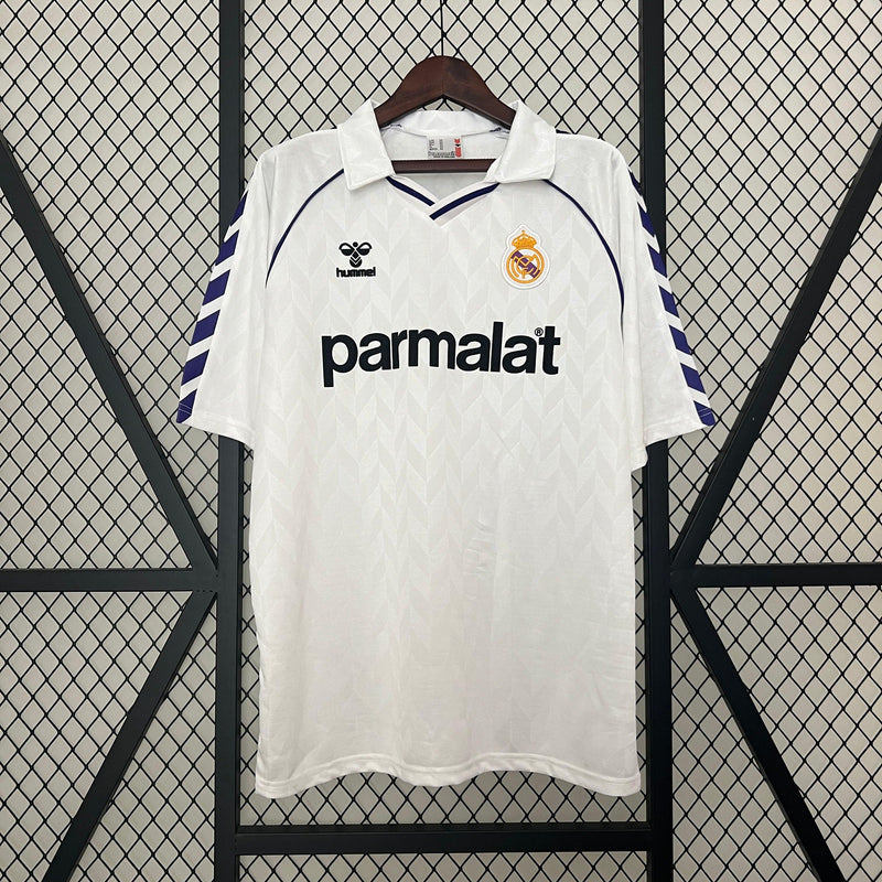 camisa-real-madrid-titular-I-home-1988-gola-polo-hummel-bordado-manga-curta-fundo-grade