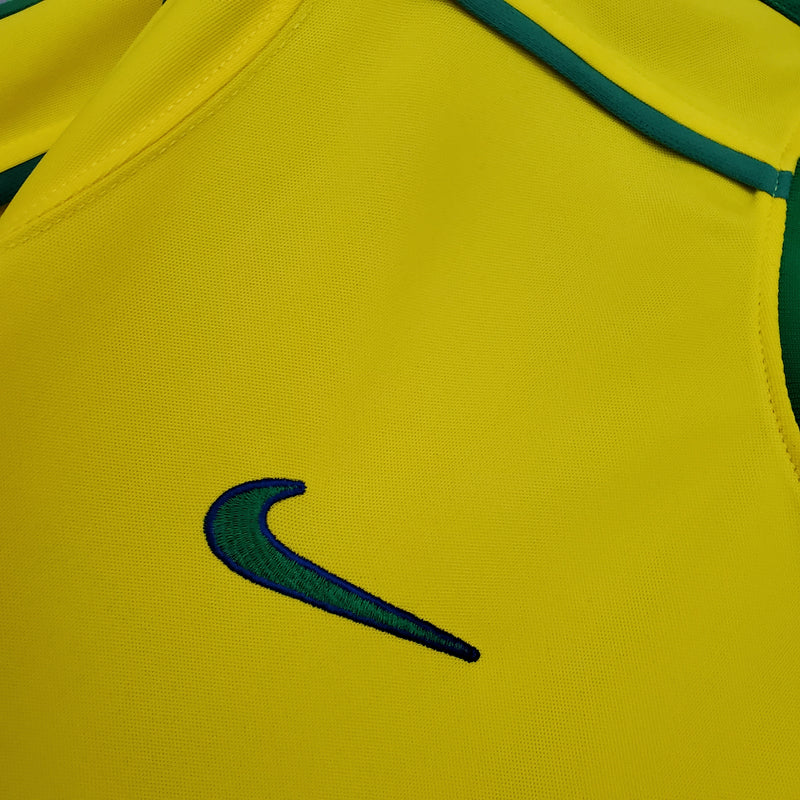 Camisa Retrô Brasil I Titular - Nike Home 1998 Amarela