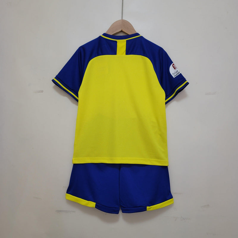 Kit Infantil Futebol Al-Nassr 22/23 Cristiano Ronaldo