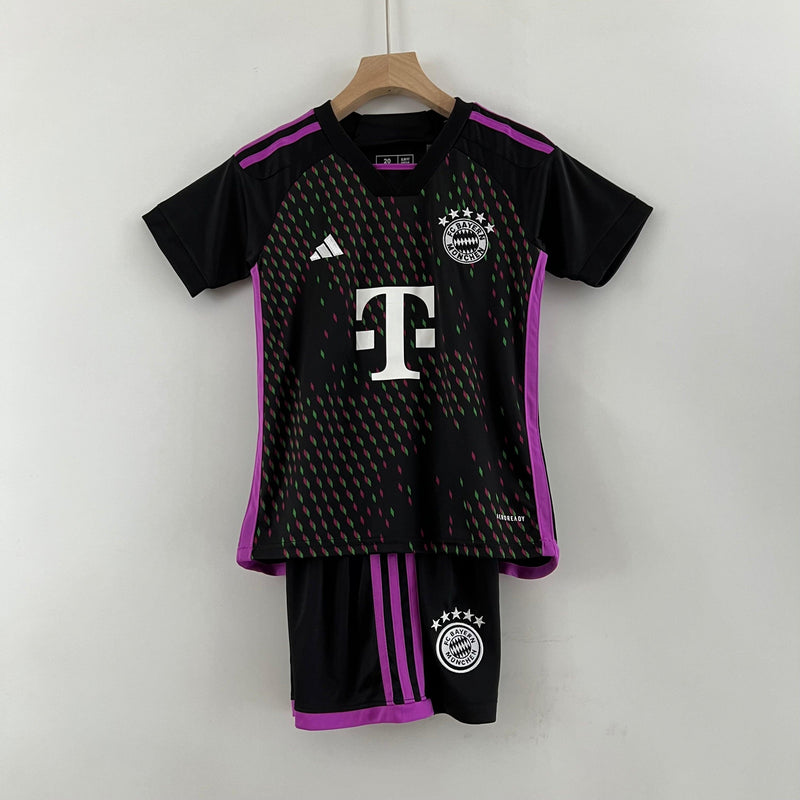 Conjunto Infantil Bayern De Munique Away 23/24 - Futebol