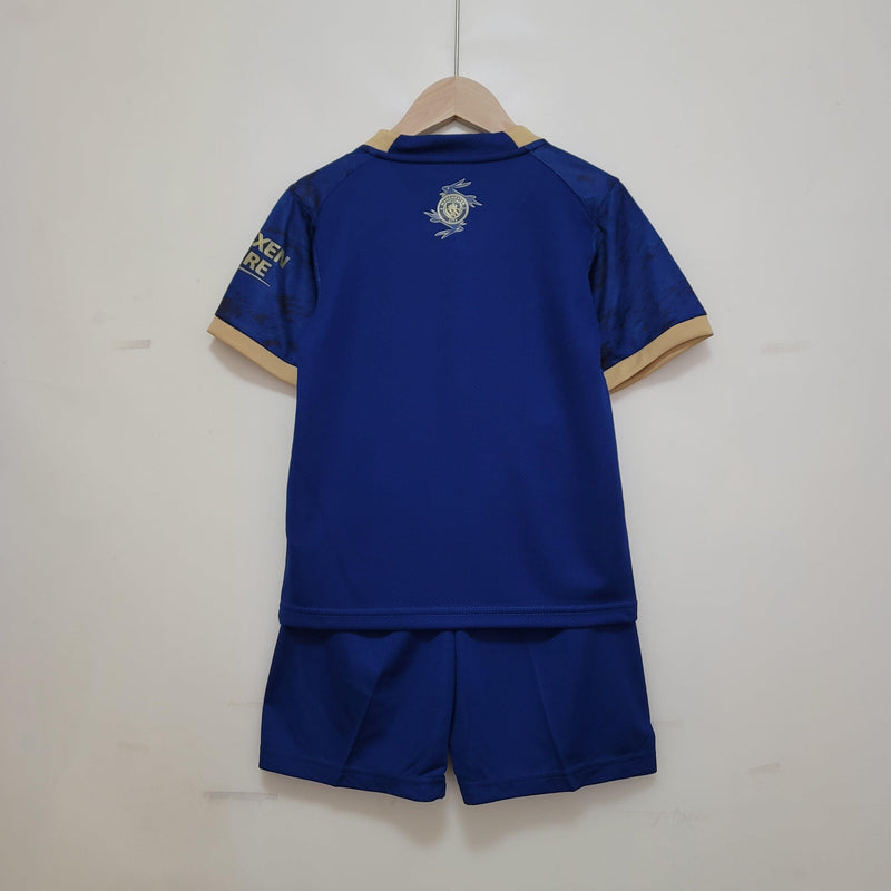 Kit Manchester City Infantil Puma 23/24 - Azul