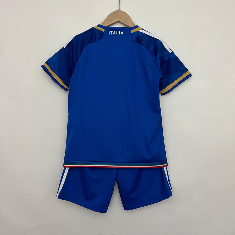 Kit Infantil Futebol Itália Azul 23