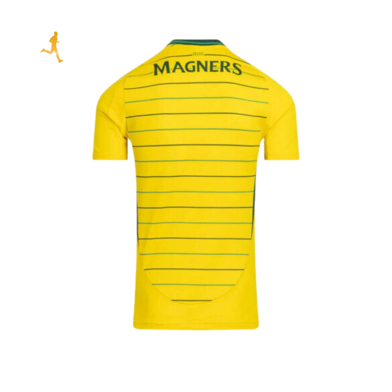 Camisa Celtic II Away 24/25 Dafabet Versão Jogador Amarelo Verde Preto - Adidas