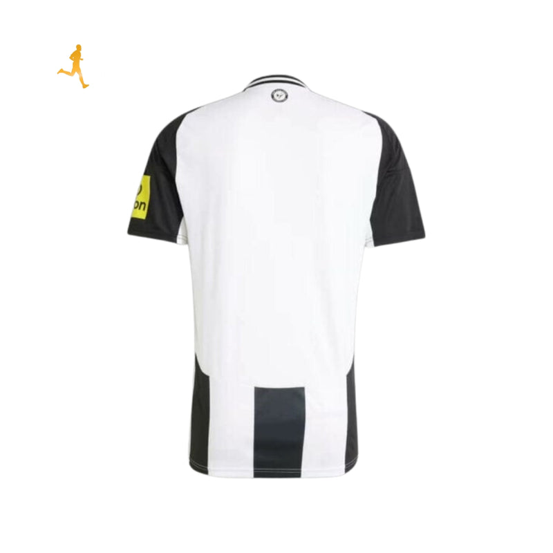 camisa-newcastle-titular-I-home-24-25-versao-jogador-branco-preto-gola-V-silk-emborrachado-costas