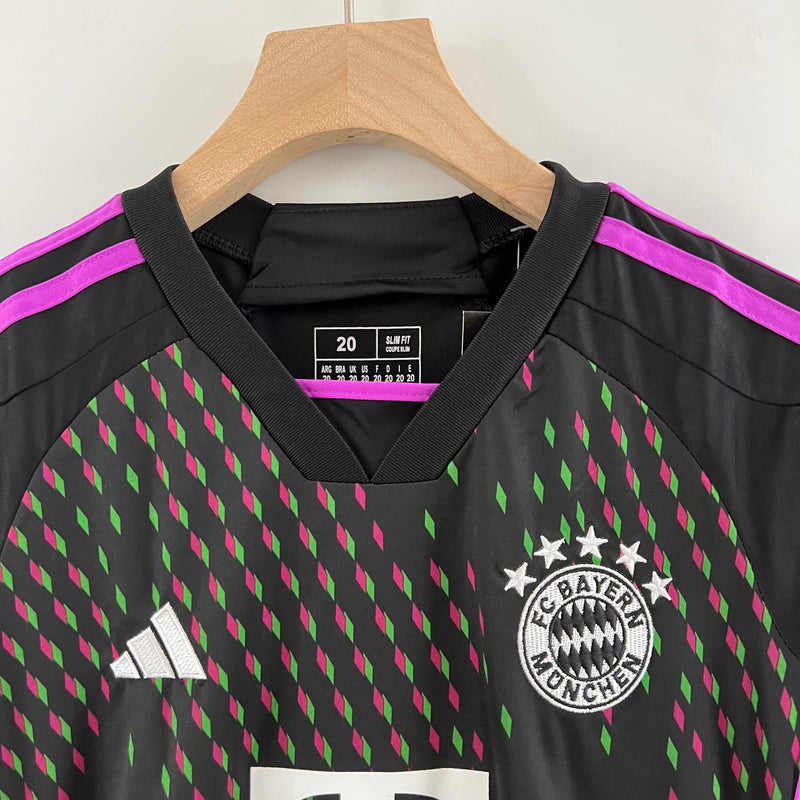 Conjunto Infantil Bayern De Munique Away 23/24 - Futebol