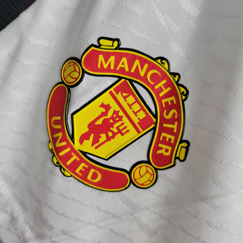 Shorts Manchester United Home 2023/24 | Branco Versão Jogador