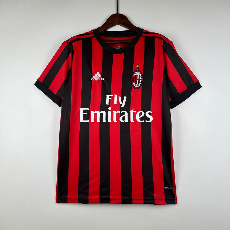 Camisa Retrô Milan I Titular Adidas Home 2017/18