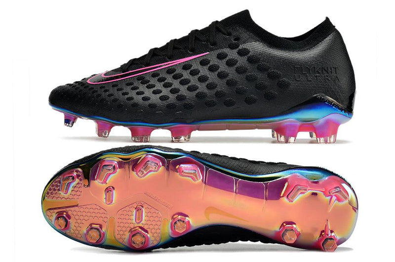 Chuteira de Campo Nike Phantom Ultra Venom FG - Preto e Rosa