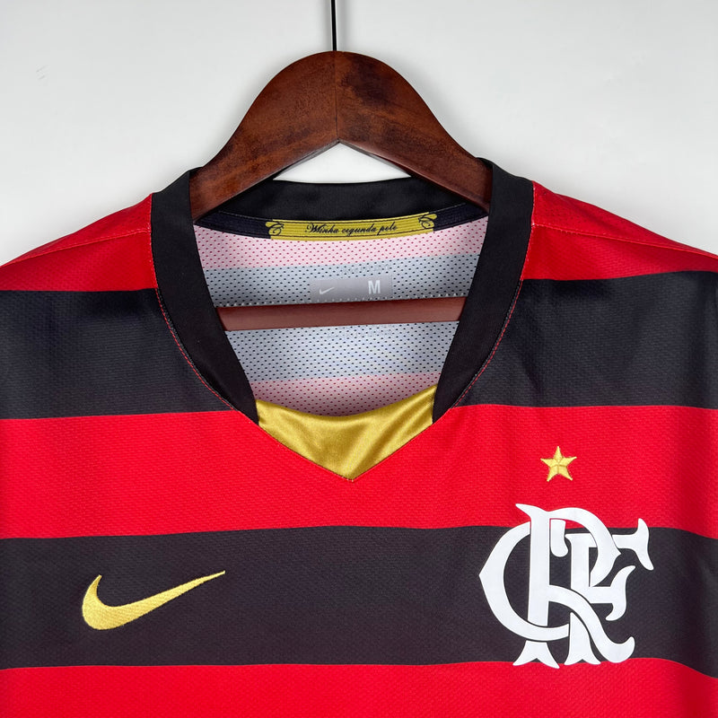 camisa-flamengo-I-titular-retrô-manga-longa-vermelho-preto-dourado-2008-2009-adriano-listrada