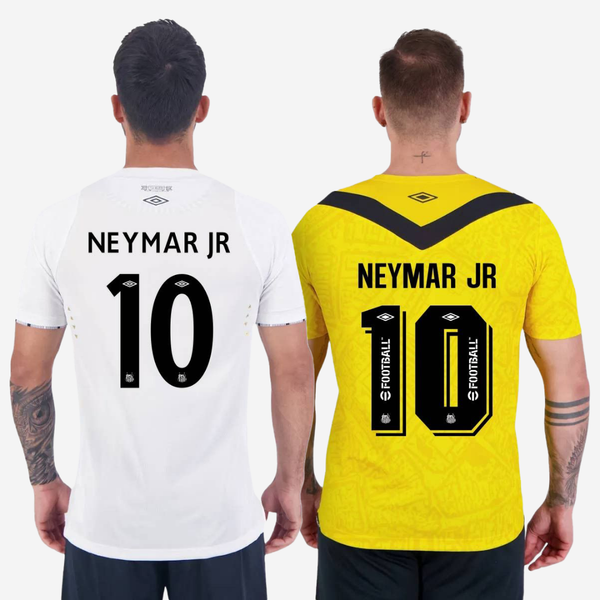 Kit Camisa Santos 2024/25 I e III Neymar N° 10