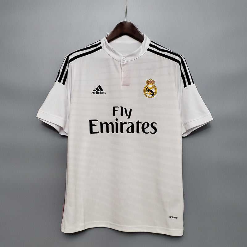 camisa-real-madrid-I-home-titular-14-15-retrô-gola-branca-botão-listras-prata-bordado-manga-curta-adizero