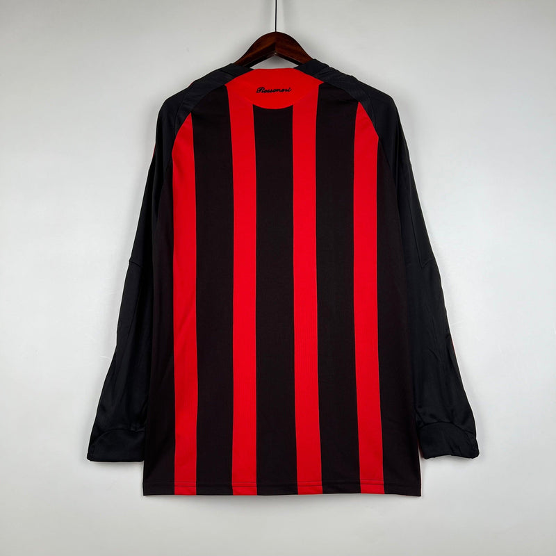 Camisa Retrô Milan Home Manga Longa - Adidas 2008/09