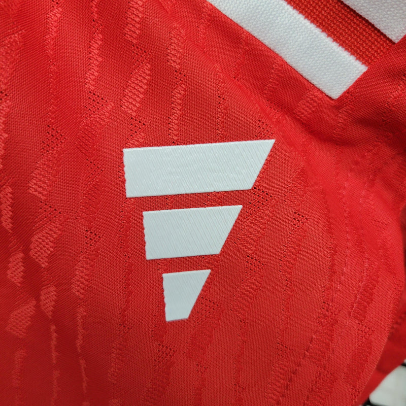 Shorts Bayern De Munique Home 2023/24 | Vermelho e Branco Versão Jogador