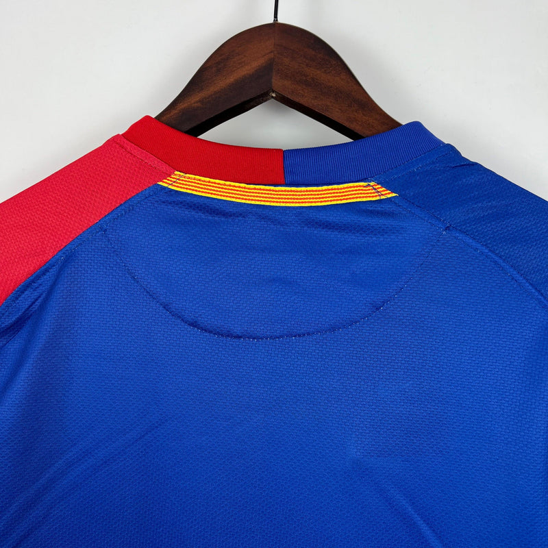 camisa-barcelona-retrô-titular-I-grená-azul-manga-curta-final-roma-2009-08-09-BORDADO