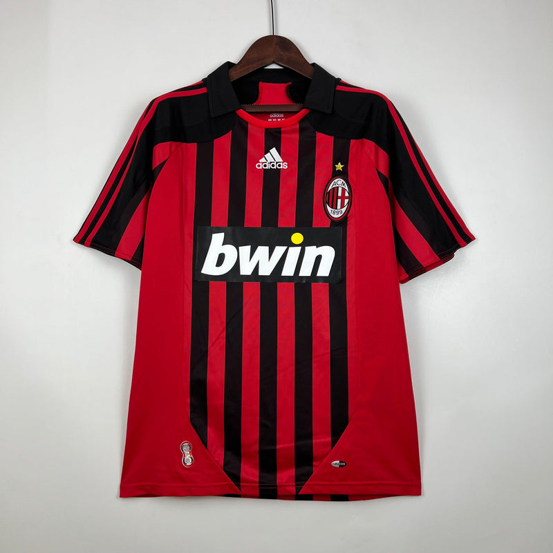 Camisa Retrô AC Milan I Titular Home 2007/08