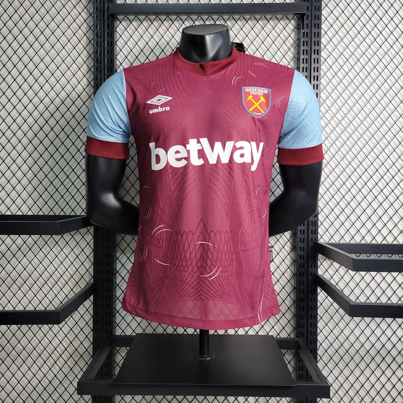 Camiseta West Ham Home Versão Jogador Umbro 23/24