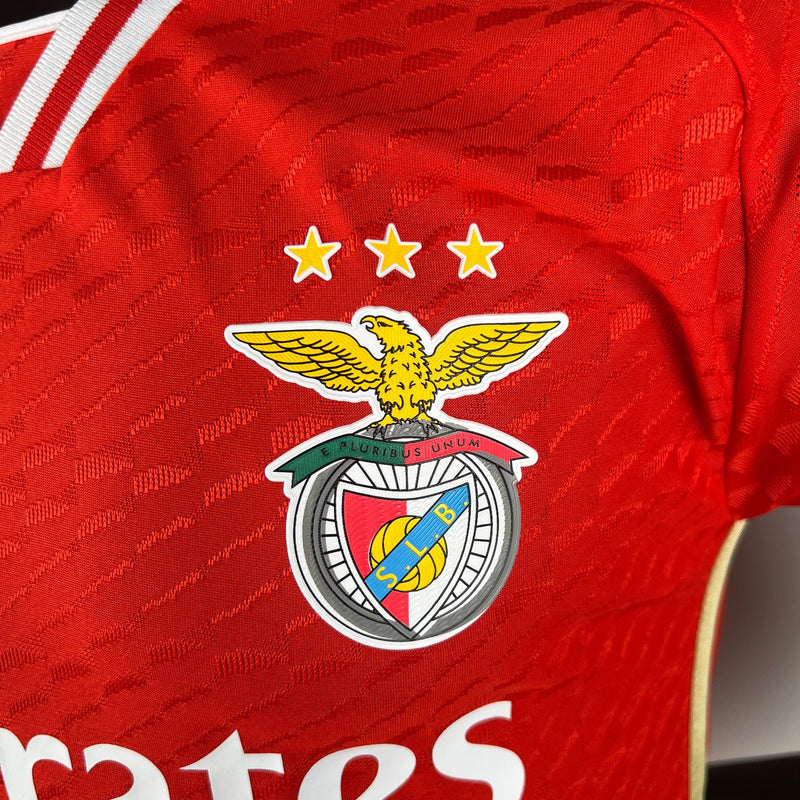 Camisa Benfica Versão Jogador Adidas Home Vermelha 2023/24