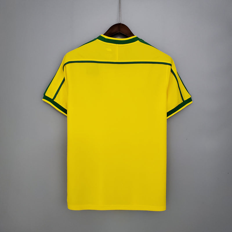 Camisa Retrô Brasil I Titular - Nike Home 1998 Amarela