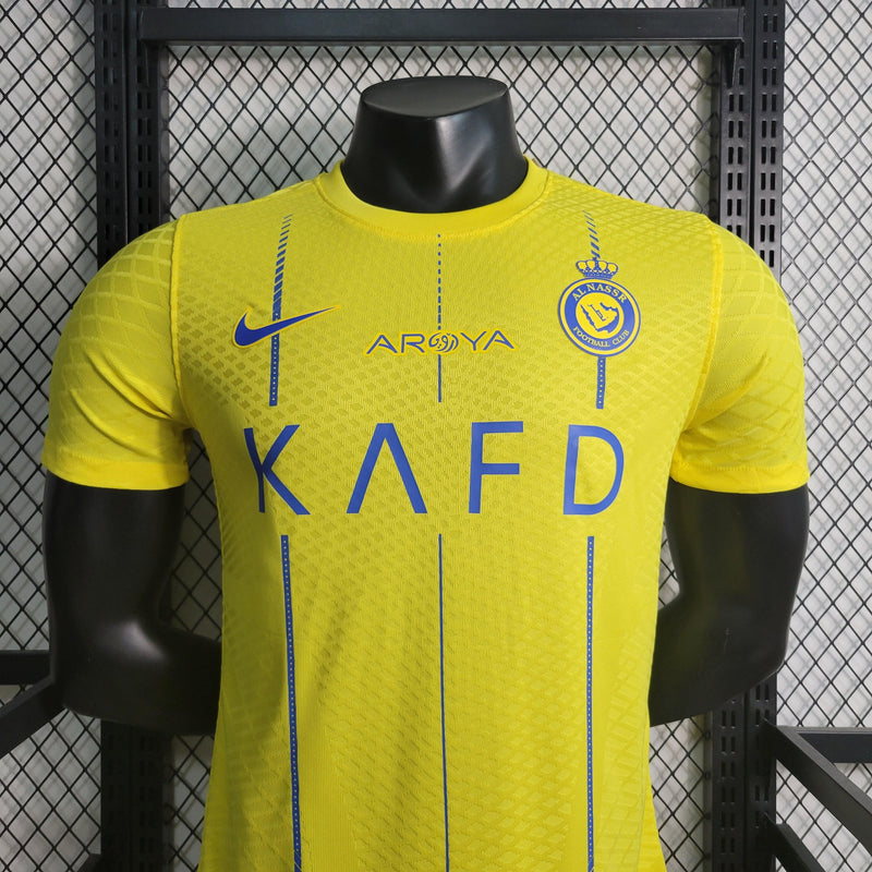 Camiseta Versão Jogador Al Nassr FC Amarela Home 23/24