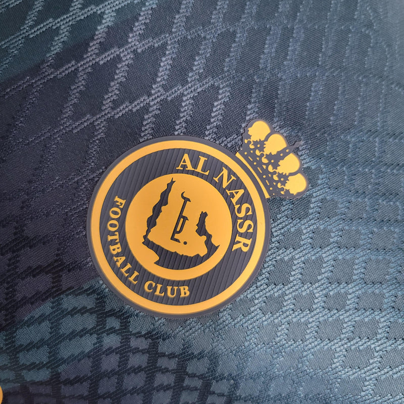 Camiseta Al Nassr FC Versão Jogador Azul Away 23/24