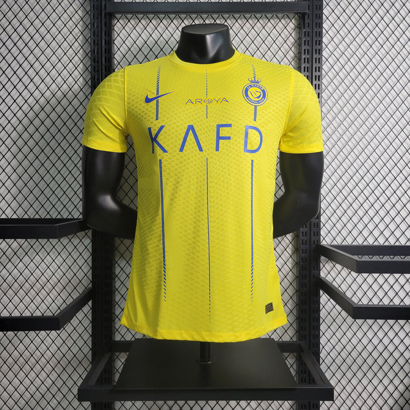 Camiseta Versão Jogador Al Nassr FC Amarela Home 23/24