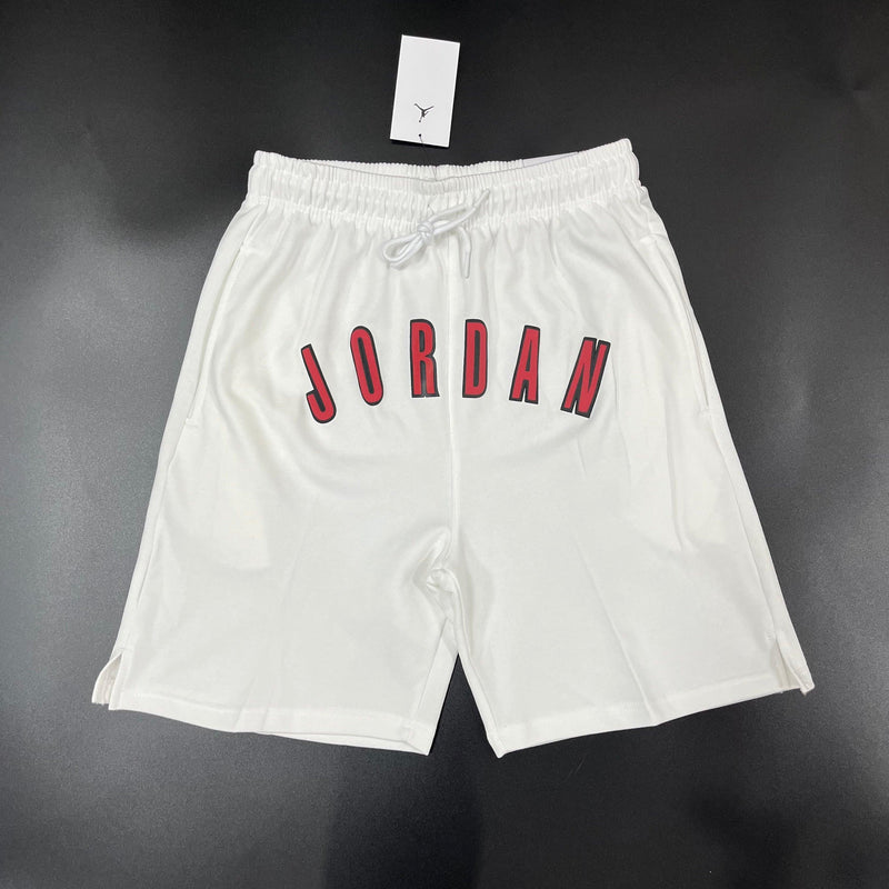 Shorts Jordan Branco Com Bolso