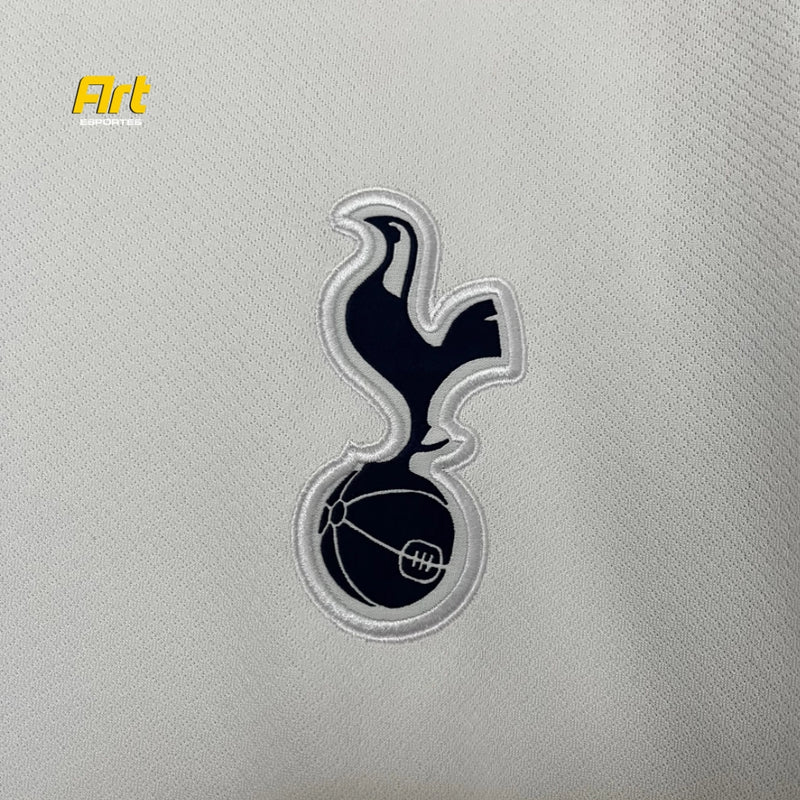 Camisa Tottenham Home 2024/25 s/n Torcedor Masculino - Branca e Azul