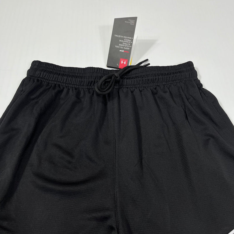 Shorts Esportivo Under Armour Academia Branco/Preto Com Bolso