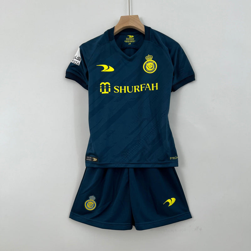 Kit Infantil Futebol Al Nassr Away 22/23