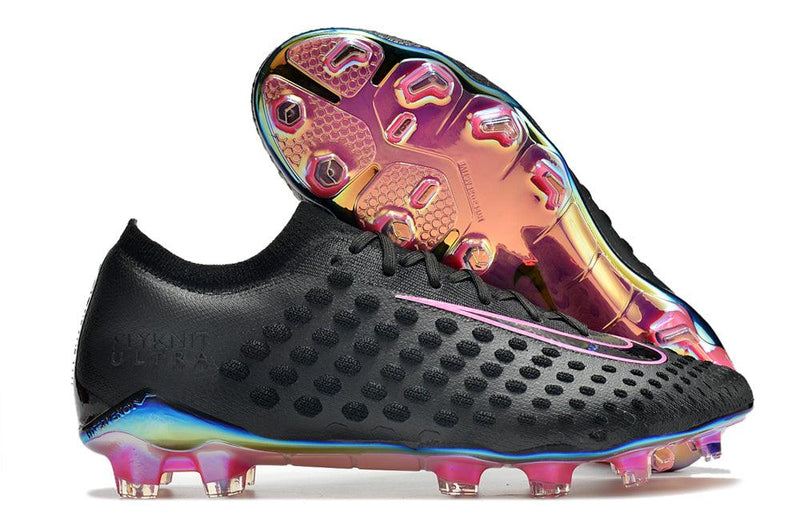 Chuteira de Campo Nike Phantom Ultra Venom FG - Preto e Rosa