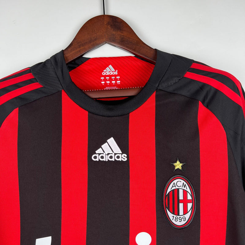 Camisa Retrô Milan Home Manga Longa - Adidas 2008/09