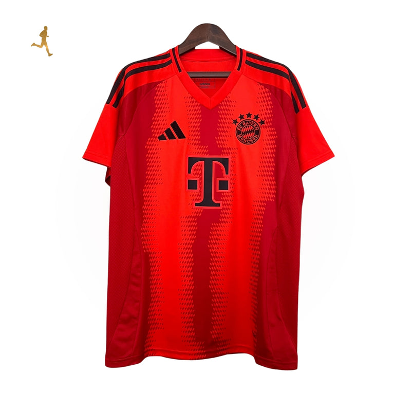 Camisa Bayern de Munique I Titular 24/25 Versão Torcedor Vermelho Home "Treble Red"