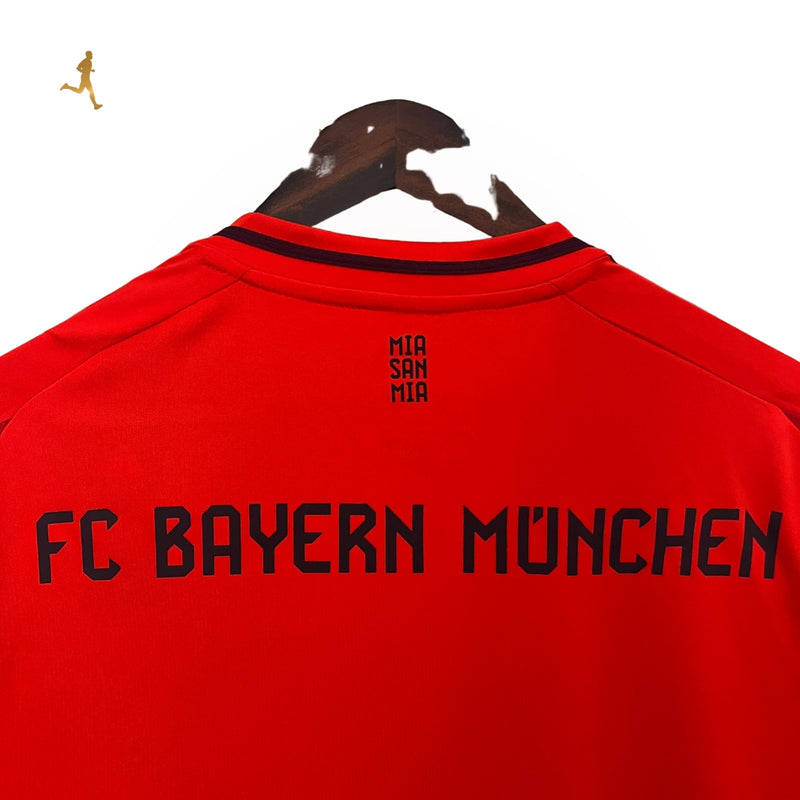 Camisa Bayern de Munique I Titular 24/25 Versão Torcedor Vermelho Home "Treble Red"