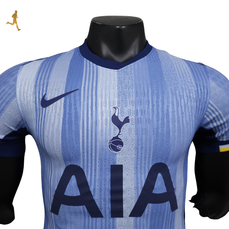 Camisa Reserva Tottenham 24/25 Versão Jogador Azul - Manga Amarela Uniforme 2 Visitante 2024/2025