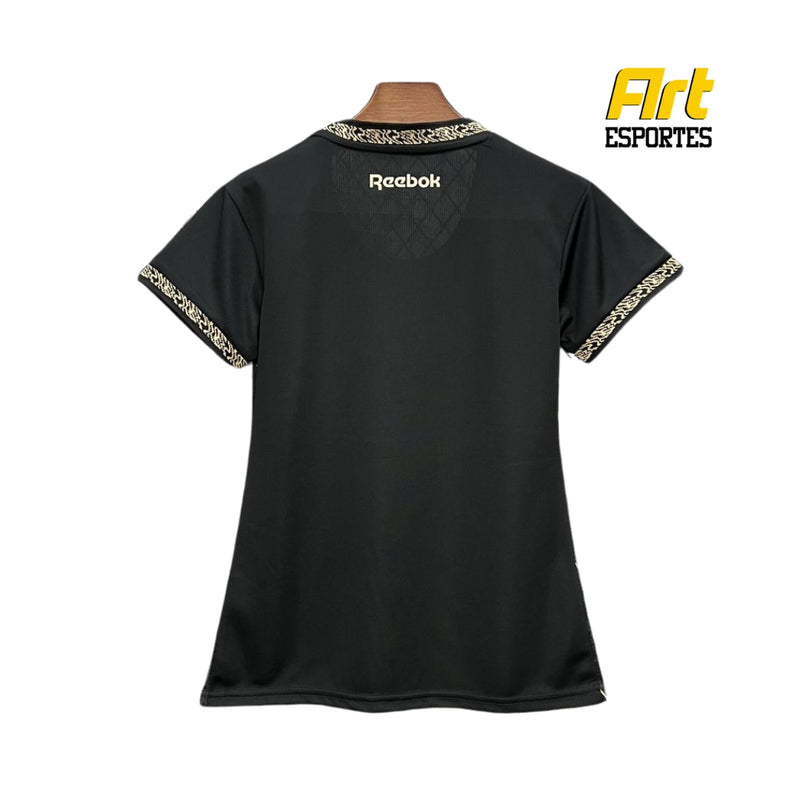 Camisa Botafogo II Feminina Reebok 24/25 - Versão Torcedor Preto