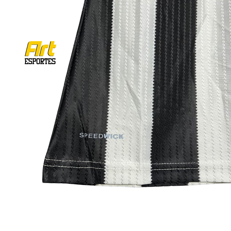 Camisa Botafogo I Feminina Reebok 24/25 - Versão Torcedor Preto e Branco