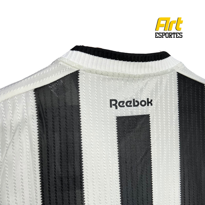 Camisa Botafogo I Feminina Reebok 24/25 - Versão Torcedor Preto e Branco